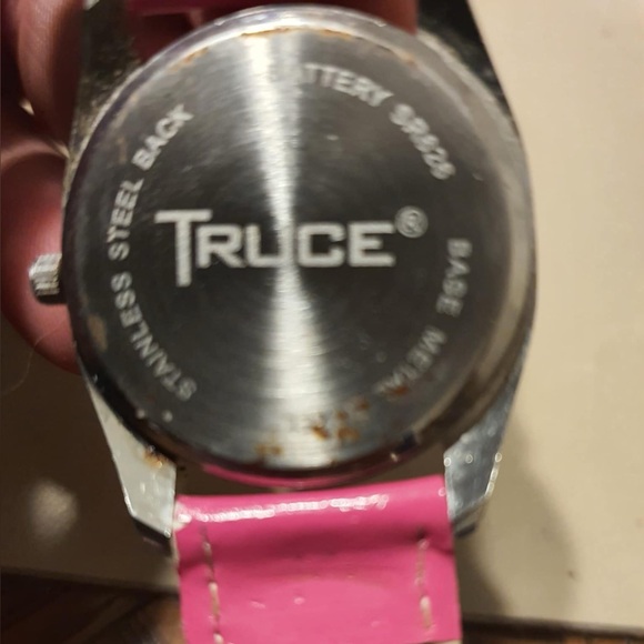 🦋10/$20🦋 Truce Silver/Pink Leather Women's Watch - Picture 5 of 5
